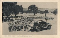 Mess in the FIeld, Camp Roberts Postcard