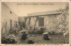 One of the Fireproof Bungalows of the Motel Inn Postcard