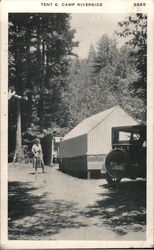 Tent 6. Camp Riverside. Postcard