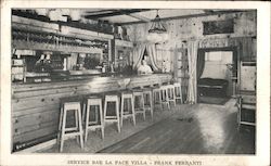 Service Bar La Pace Villa - Frank Ferranti Postcard