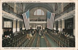U.S. Immigration Station, Ellis Island Postcard