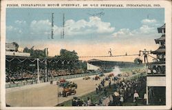 Finish, Indianapolis Motor Speedway Coburn Postcard Postcard Postcard