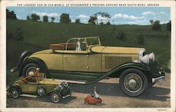 The Largest Car in the World, at Studebaker's Proving Ground Postcard