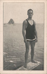 Ed Harrison Champion Deep Sea Diver of America Men Reyes Photo Postcard Postcard Postcard