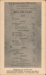 Eldorado Hotel, Hangtown Postcard