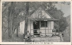 A Cottage at Gilroy Hot Springs, Cal. Postcard