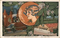 Eighteenth National Orange Show Feb. 16-26, 1928 Postcard