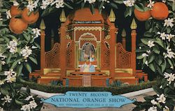 Twenty Second National Orange Show Feb. 18-28, 1932 Postcard