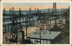 Oil Wells in the Sea Postcard