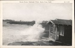 Storm Scene, Seabright Point Postcard