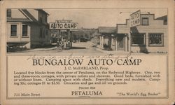 Bungalow Auto Camp Postcard