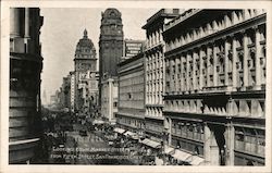 Looking Down Market Street from Fifth Street Postcard