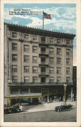 Hotel Turpin, Powell at Market Streets Postcard