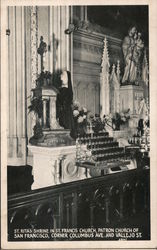 St. Rita's Shrine in St. Francis Church, Patron Church of San Francisco California Postcard Postcard Postcard