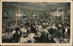 Dining Room, Fior D'Italia Restaurant 492 Broadway Postcard