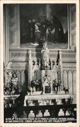 Altar of the Blessed Virgin in St. Francis Church San Francisco, CA Postcard Postcard Postcard