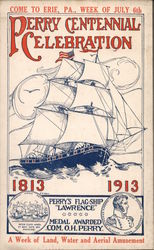 Robert Perry Centennial Celebration Erie, PA Explorers Postcard Postcard Postcard