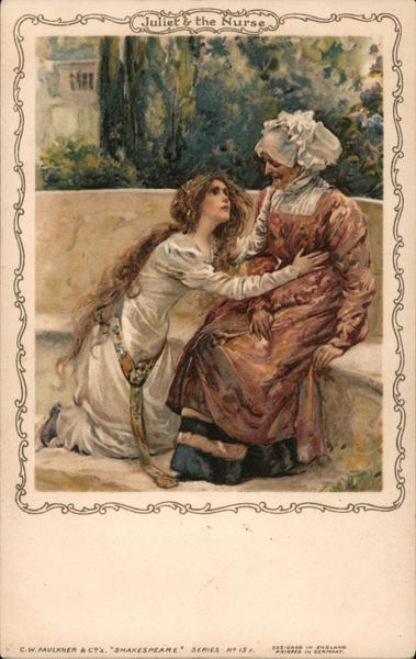 Juliet and the Nurse, from Shakespeare's Authors & Writers
