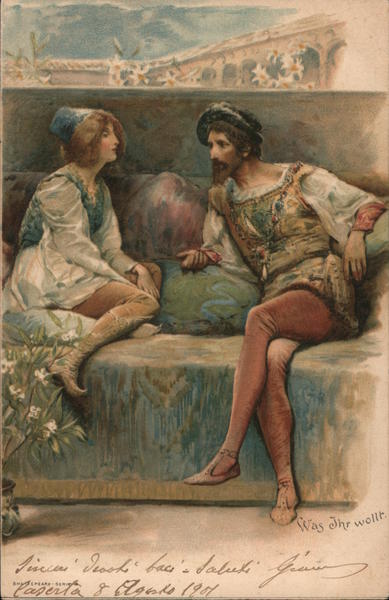 Viola and the Duke, Twelfth Night - Shakespeare Authors & Writers