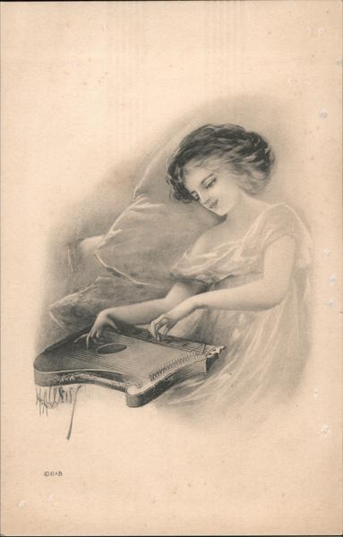 Woman playing a zither Performers & Groups