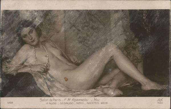Salon de Paris. A Nude. Risque & Nude