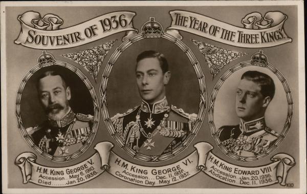 The Year of Three Kings - Souvenir of 1936 Royalty