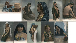 Lot of 10: Arab Women Postcard