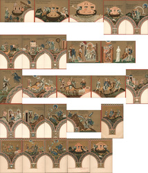 Set of 25: Italian Religious Scenes Cattedrale di Monreale Italy Postcard Postcard Postcard
