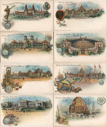 Set of 8: Pan-American Exposition Postcards 1901 Buffalo, NY 1901 Pan American Exposition Postcard Postcard Postcard