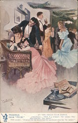 At The Field Club Dance. Postcard