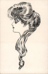 Gibson Girl Women Postcard Postcard Postcard