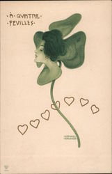 A Quatre Feuilles, Raphael Kirchner Postcard