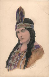 Native American Woman Postcard