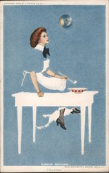 Fade Away Illusion (invisible dress) Women Coles Philllips Postcard Postcard Postcard