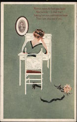 Fade Away Absence makes the heart grow fonder Postcard