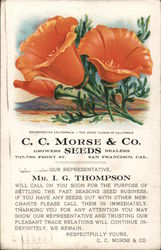 C.C. Morse & Co. Seeds - California Poppy Postcard