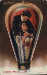 Lovelights. A Wireless Message CQD. Postcard