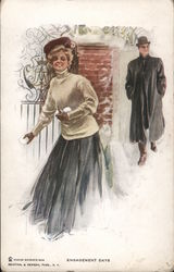 Engagement Days Harrison Fisher Postcard