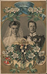 Friedrich Wilhelm wedding picture Postcard
