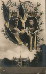 King Gustaf VI Adolf of Sweden and Princess Margaret of Connaught Postcard