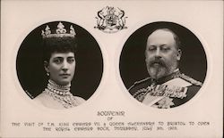 Souvenir of the visit of T. M. King Edward VII & Queen Alexandra to Bristol Postcard