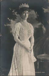H.M Queen Mary Postcard