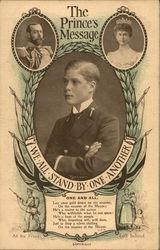 The Prince's Message "We All Stand By One Another" Postcard