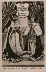 Their Majesties King George V. and Queen Mary Royalty Postcard Postcard Postcard