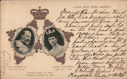 King Edward VII and Queen Alexandra United Kingdom Postcard Postcard Postcard