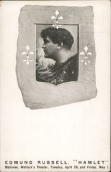 Edmund Russell, "Hamlet" Matinees, Wallack's Theater, Tuesday, April 28th and Friday May 1 Postcard