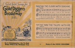 Solid Gold Songs From The Gold Diggers of Broadway Postcard