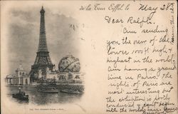 de la Tour Eiffel, Exposition Universelle 1900 Postcard