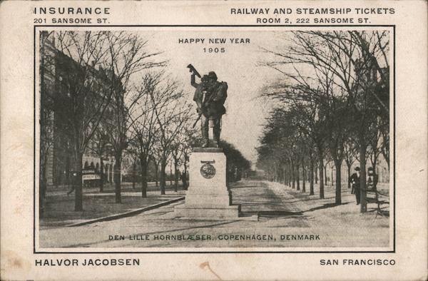 Happy New Year 1905 San Francisco California