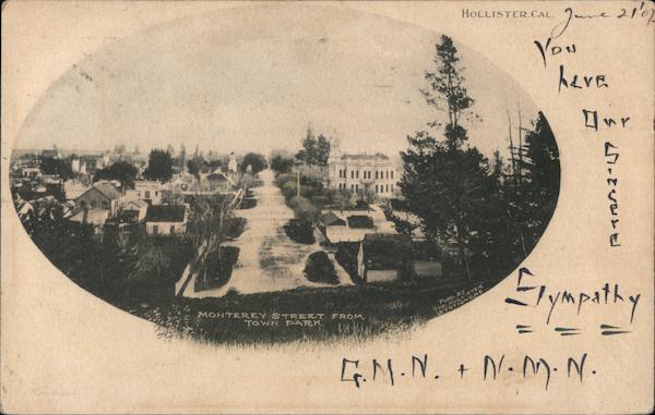 Monterey Street from Town Park Hollister California